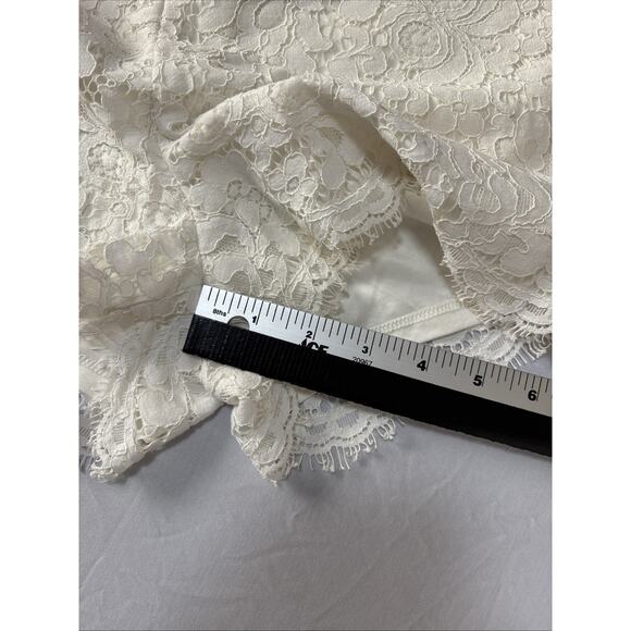 Express Women's 2 White Lace Lined Shorts Summer Spring BOHO Feminine Fairy - Picture 8 of 8